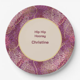 Adult Birthday Silhouette Stencil Art Pattern Papieren Bordje