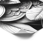 Adult Bloemen Vlinder 3D Kleurend Poster (Hoek)