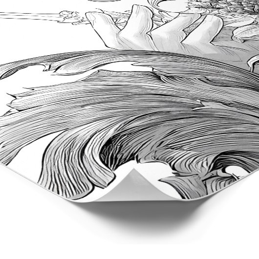 Adult Coloring Blending and Shading Technique Poster (Hoek)