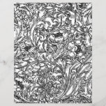 Adult Coloring Page - William Morris Floral<br><div class="desc">Kleurpagina voor plezier en ontspanning gebaseerd op een William Morris-ontwerp van gestileerde acanthus bladeren en bachelors knopbalesems</div>