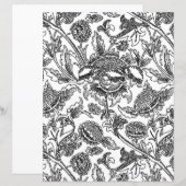 Adult Coloring Page, William Morris Sunflower (Voorkant / Achterkant)