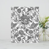 Adult Coloring Page, William Morris Sunflower (Staand voorkant)