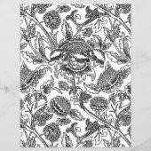 Adult Coloring Page, William Morris Sunflower (Voorkant)