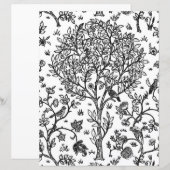 Adult Coloring Page, William Morris Tree of Life (Voorkant / Achterkant)