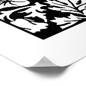 Adult Coloring Poster - William Morris Blackthorn (Hoek)