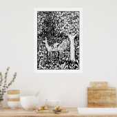 Adult Coloring Poster William Morris Forest Deer (Keuken)