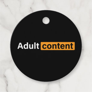 Adult Content Adult Humor Grappig T-shirt Bedankjes Labels
