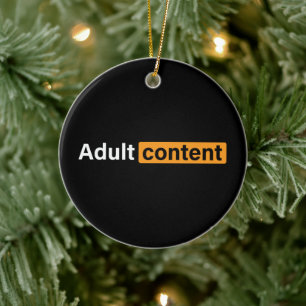 Adult Content Adult Humor Grappig T-shirt Keramisch Ornament