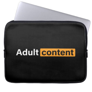 Adult Content Adult Humor Grappig T-shirt Laptop Sleeve