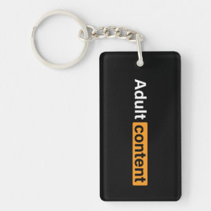 Adult Content Adult Humor Grappig T-shirt Sleutelhanger
