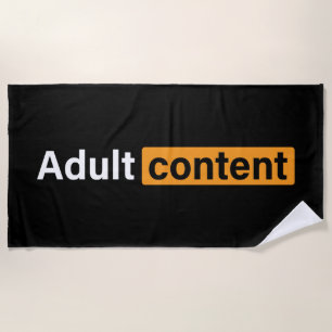 Adult Content Adult Humor Grappig T-shirt Strandlaken