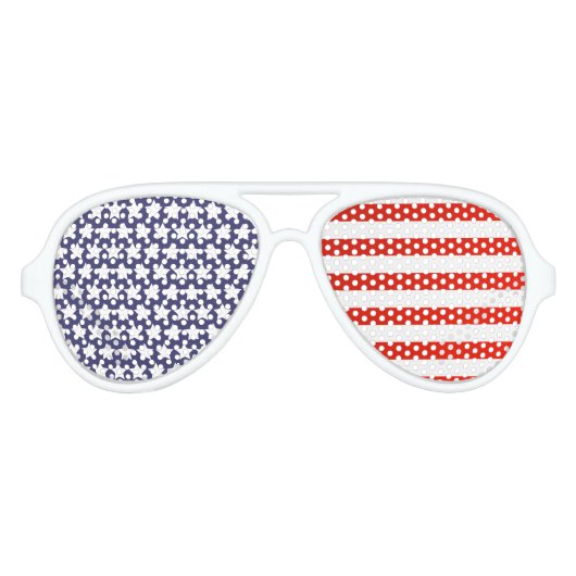 Adult Eyepster Party Shades Aviator Zonnebril (Voorkant)