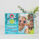 Adult Fun Zon Zomerfoto Verjaardag Kaart (Staand voorkant)