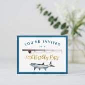 Adult Geviste verjaardagsfeestuitnodigingen Briefk Briefkaart (Staand voorkant)