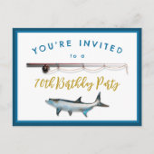 Adult Geviste verjaardagsfeestuitnodigingen Briefk Briefkaart (Voorkant)