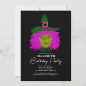 Adult Halloween Birthday Party Invitation Kaart (Voorkant)