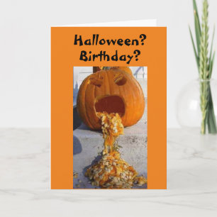 *ADULT* HALLOWEEN BIRTHDAY WIL VOOR U! KAART