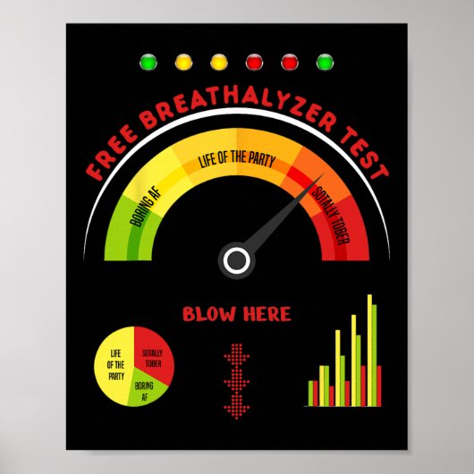 Adult Halloween Costume Breathalyzer mannen hallow Poster (Voorkant)