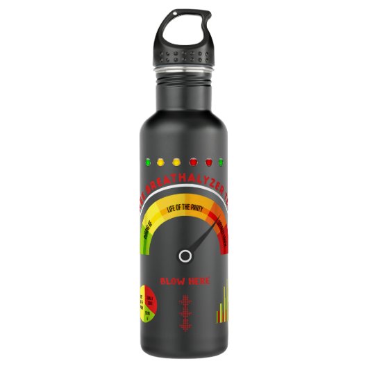 Adult Halloween Costume Breathalyzer mannen hallow Waterfles (Voorkant)