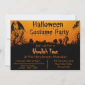 Adult Halloween Costume Party Invitation Kaart (Voorkant)