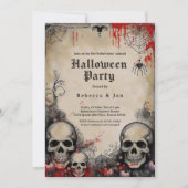 Adult Halloween Gothic Annual Party Invitation Kaart (Voorkant)