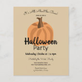 Adult Halloween Party Budget Invitations (Voorkant)