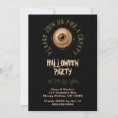 Adult Halloween Party Invitation - Creepy Kaart (Achterkant)