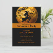 Adult Halloween Party Moon Kaart (Staand voorkant)