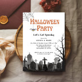 Adult Halloween Party  zwart kerkhof Kaart