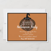 Adult Halloween Pumpkin  Party Kaart (Voorkant)