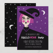 Adult Halloween Wine Party dames nacht Kaart (Voorkant / Achterkant)