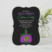 Adult Halloween Witch Theme Costume Party Kaart (Staand voorkant)