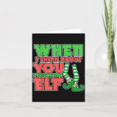 Adult Humor Christmas When I Think About You I Tou Kaart (Voorkant)