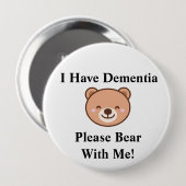 Adult "I Have Dementia" button (Voorkant /achterkant)