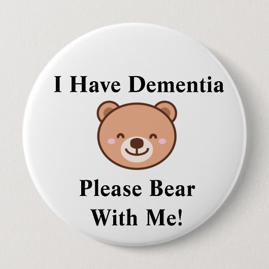 Adult "I Have Dementia" button (Voorkant)