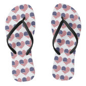 Adult & Kinder USA Hart Vlag Teenslippers (Voetbed)