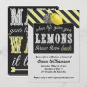 Adult Lemonade Party - Divorce Party Girls Night Kaart (Voorkant / Achterkant)