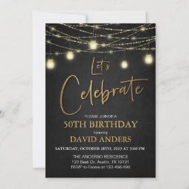 Adult Mannen40th Birthday Invitation Kaart