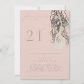 Adult Mermaid ANY Birthday Party Invitation Kaart (Voorkant)
