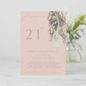 Adult Mermaid ANY Birthday Party Invitation Kaart (Staand voorkant)