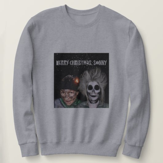 Adult Merry-kerstman Neck Sweatshirt (Design voorkant)