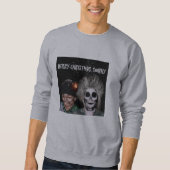 Adult Merry-kerstman Neck Sweatshirt (Voorkant)
