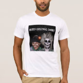 Adult Merry Kerstmis T-Shirt (Voorkant)