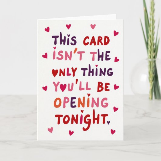 Adult Opening Tonight Card Kaart (Voorkant)
