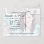 Adult Paris Op elk moment heeft iedereen foto toeg Uitnodiging Briefkaart (Achterkant)