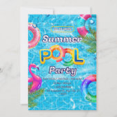 Adult Pool Party Summer Beach Kaart (Voorkant)