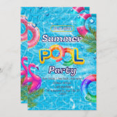 Adult Pool Party Summer Beach Kaart (Voorkant / Achterkant)