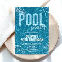 Adult Pool Party uitnodiging Volwassen Zomer Verja