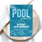 Adult Pool Party uitnodiging Volwassen Zomer Verja