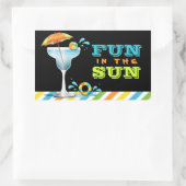 Adult Pool Party Zomerplezier in de zon Sticker (Tas)